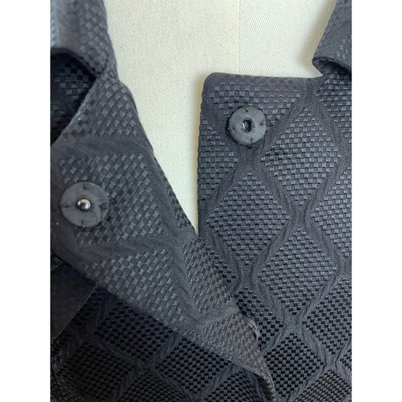 Tahari Arthur S. Levine Womens Black Diamond Blazer Textured JBSize 8 Long Sleev - Picture 5 of 8